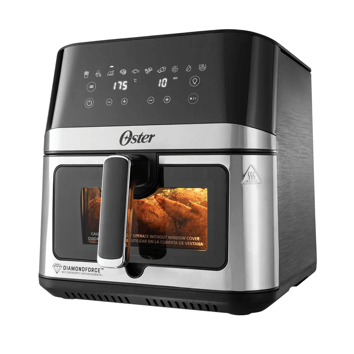 Freidora De Aire Oster Digital 7.5L Ventana Y Luz.